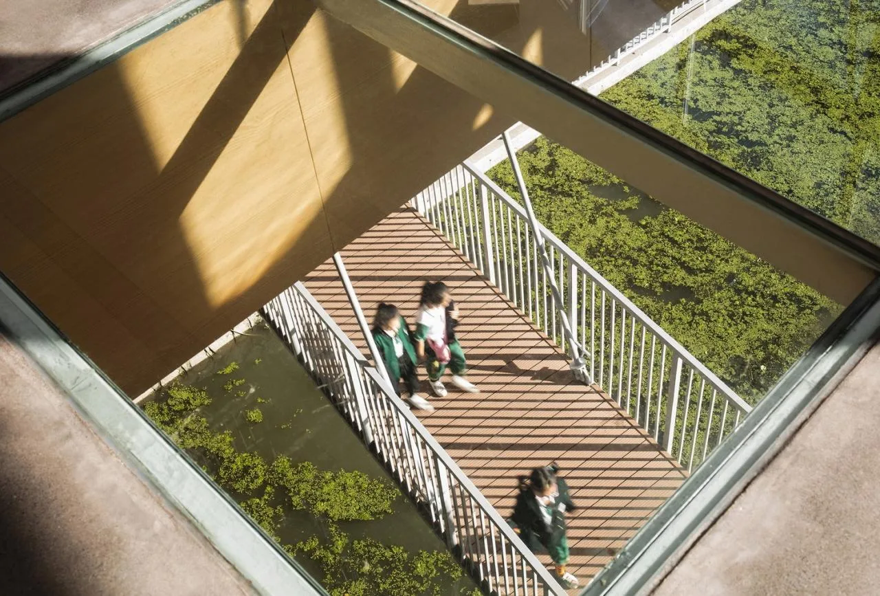BIM Architecture | Bridge Teaching Building - Yancheng Foreign Language School Innovation Center/General Architecture