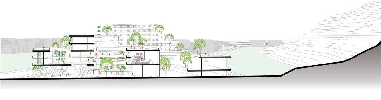 BIM Architecture | Mountain School: Shenzhen No.33 Senior High School (Bid Candidate)/Shanghai Huadu Architectural Planning and Design Co., Ltd