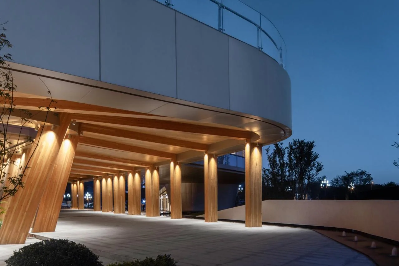 BIM Architecture | Integrated Design of Wooden Construction | Yibin Bai Lan Aesthetics Museum: How does architecture grow on the ground?