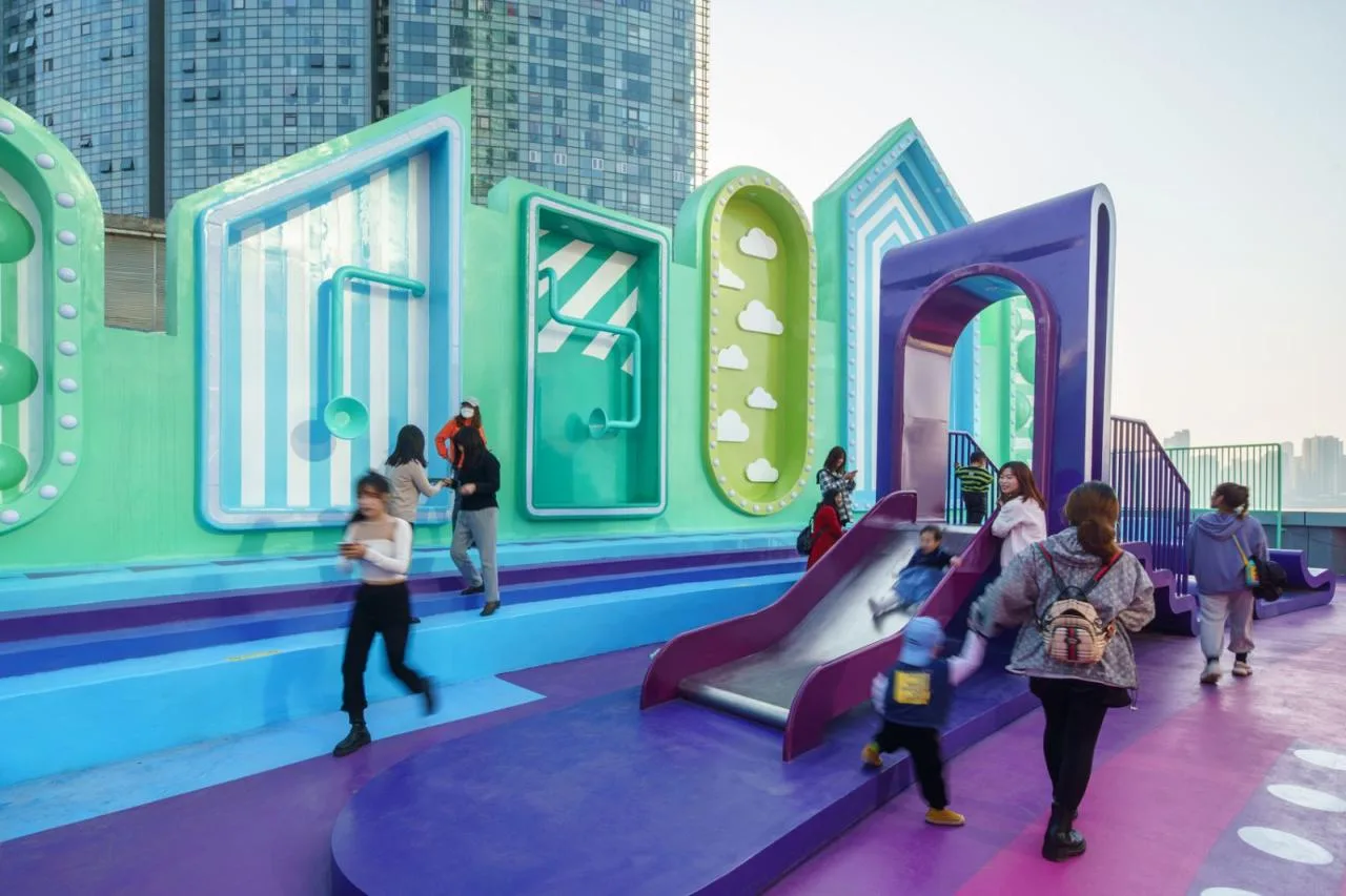 BIM Architecture | Roof Public Space Renovation: Above the Rainbow/Baizhu Architectural Design Consulting (Shanghai) Co., Ltd