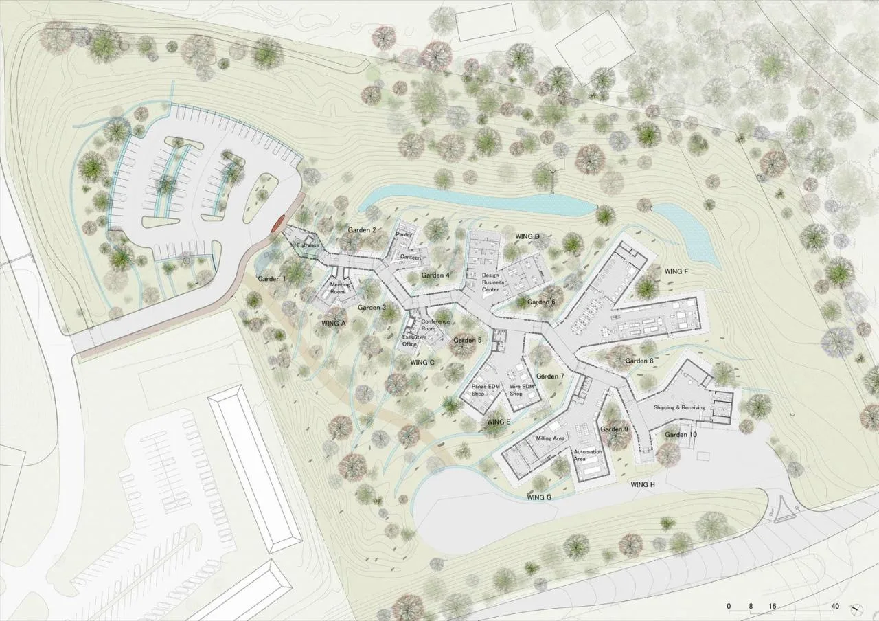 BIM Architecture | Tree Architecture: JST Harrisburg Production Engineering Center/Lu Ze Long Yi Firm&Co; Arcari + Iovino Architects