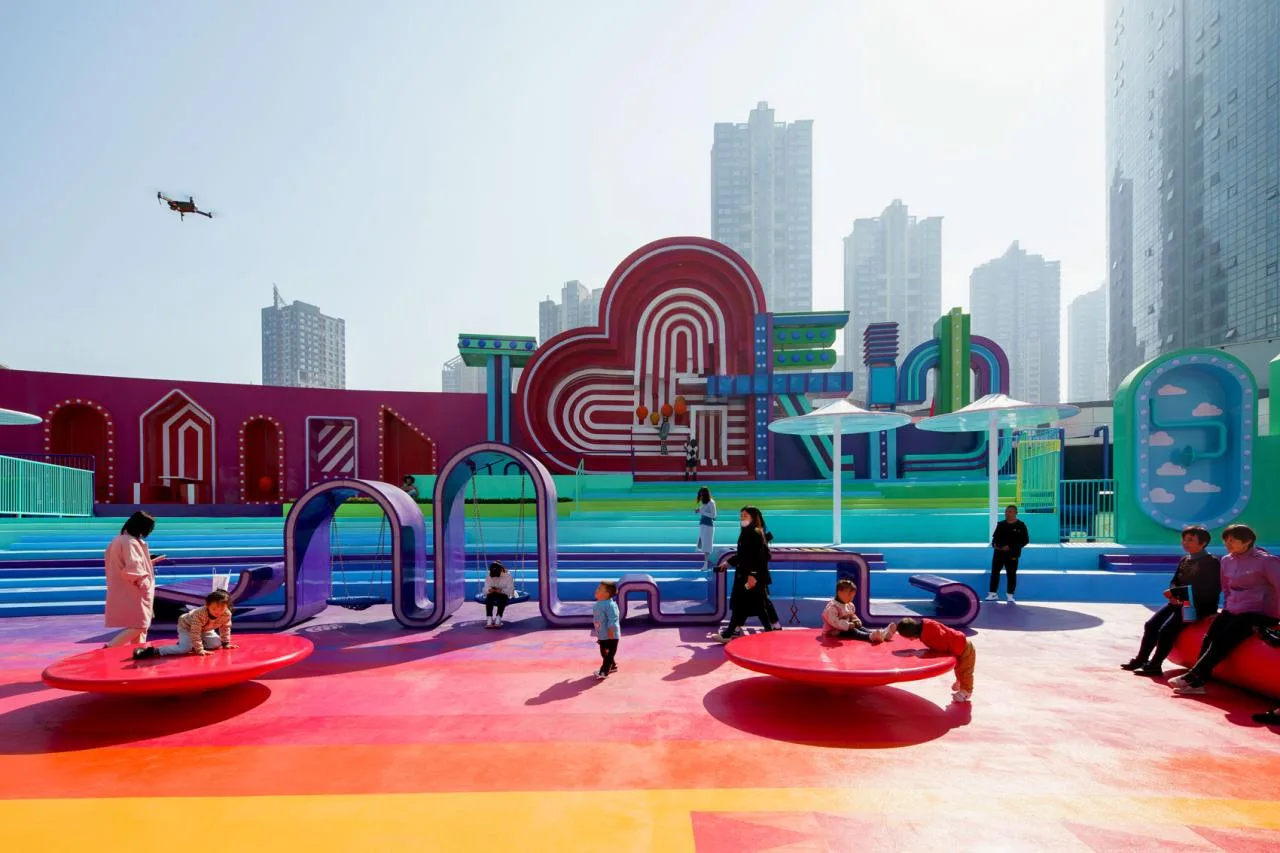 BIM Architecture | Roof Public Space Renovation: Above the Rainbow/Baizhu Architectural Design Consulting (Shanghai) Co., Ltd
