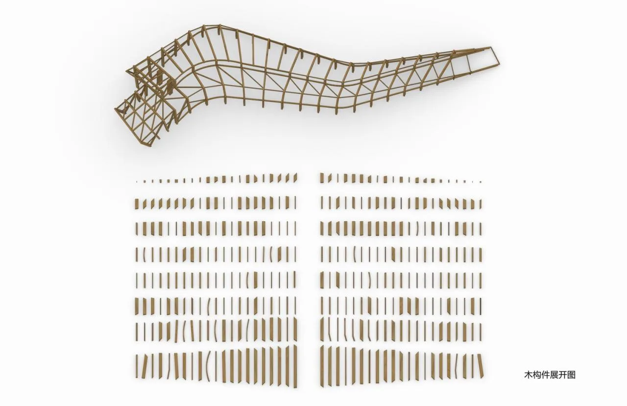 BIM Architecture | Integrated Design of Wooden Construction | Yibin Bai Lan Aesthetics Museum: How does architecture grow on the ground?