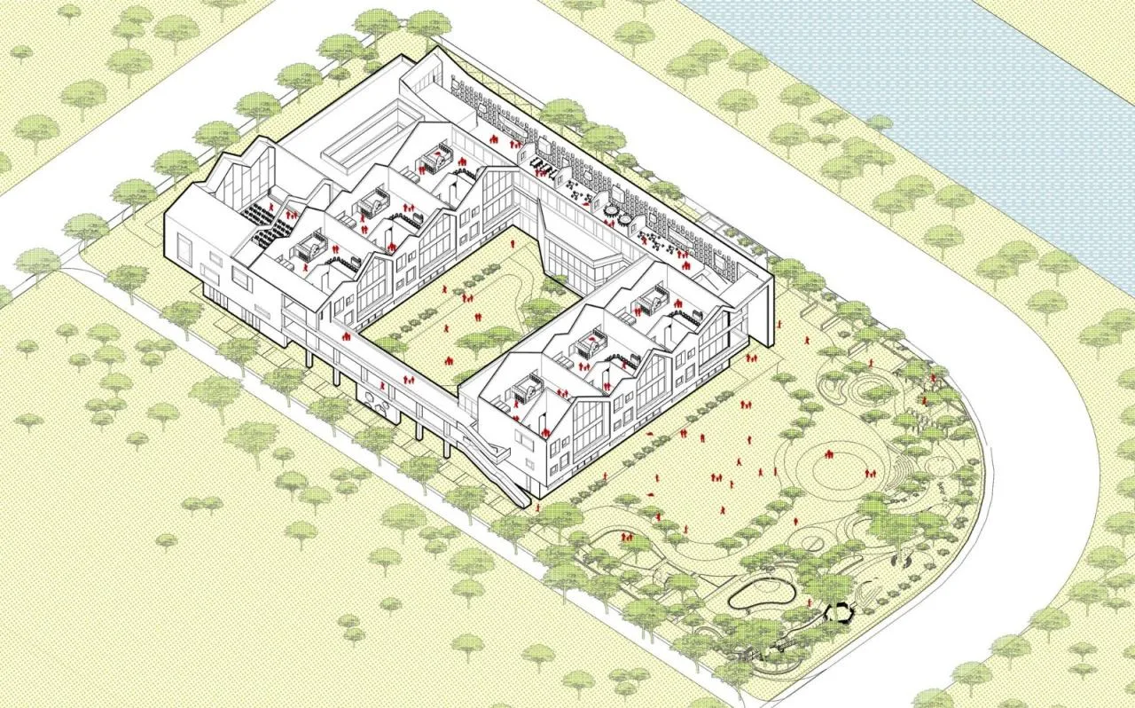 BIM Architecture | Nanjing Gulou Kindergarten Jiangbei Branch/Southeast University Architectural Design and Research Institute