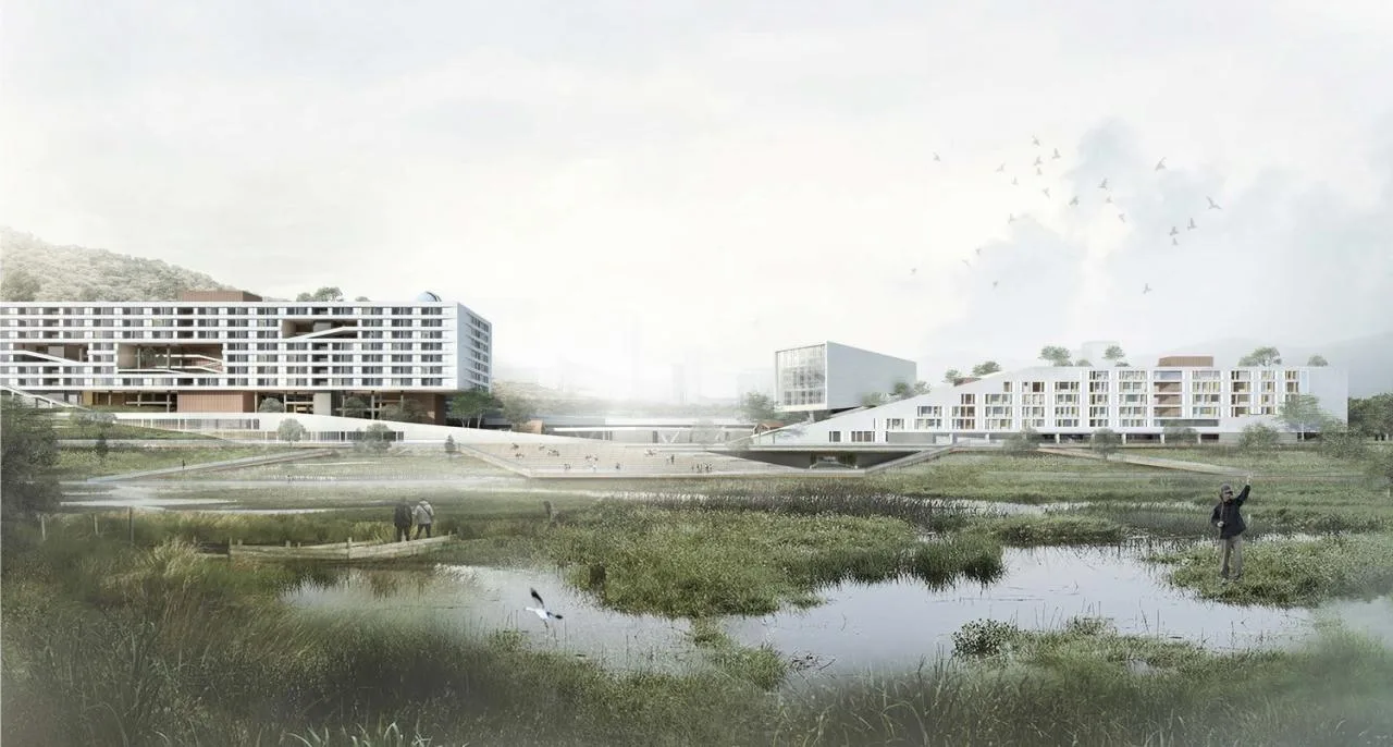 BIM Architecture | "Hidden Garden by the Pond" - Architectural Scheme Design/Landscape Architecture Design for Shenzhen No.28 Senior High School