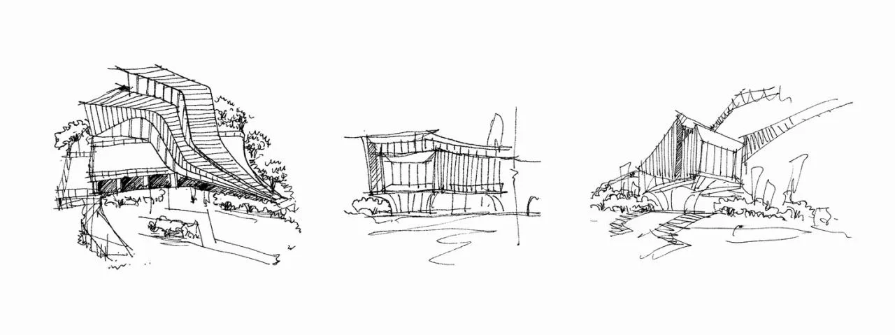 BIM Architecture | Integrated Design of Wooden Construction | Yibin Bai Lan Aesthetics Museum: How does architecture grow on the ground?