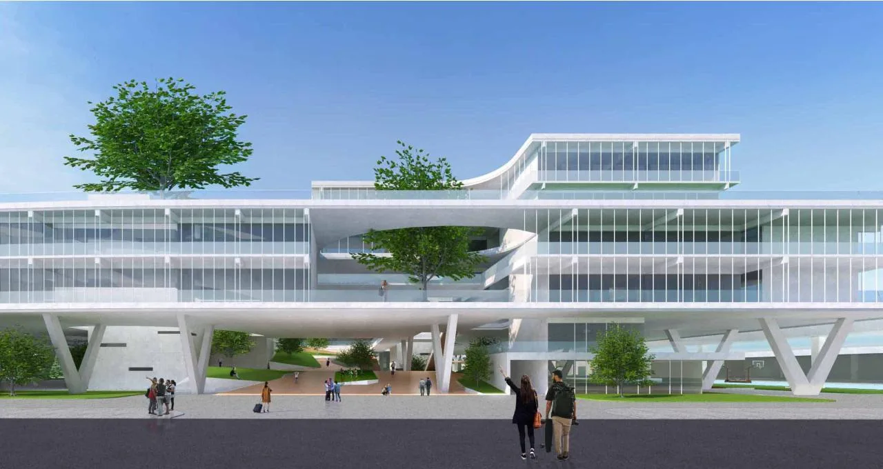 BIM Architecture | Mountain School: Shenzhen No.33 Senior High School (Bid Candidate)/Shanghai Huadu Architectural Planning and Design Co., Ltd