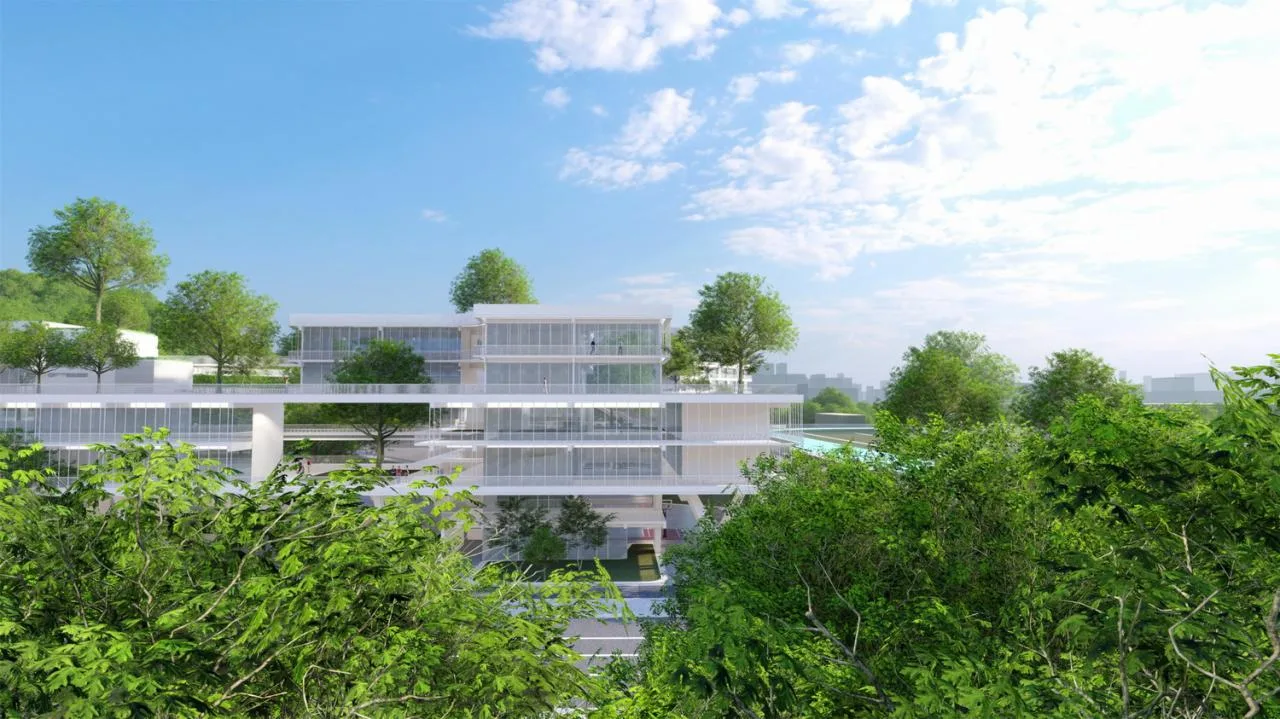 BIM Architecture | Mountain School: Shenzhen No.33 Senior High School (Bid Candidate)/Shanghai Huadu Architectural Planning and Design Co., Ltd