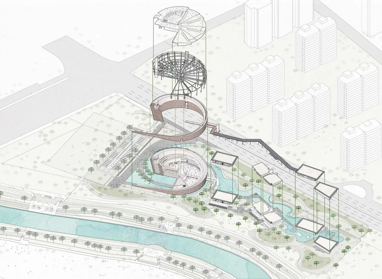 BIM Architecture | Jining Canal Culture and Art Center/Architectural Landscape Design