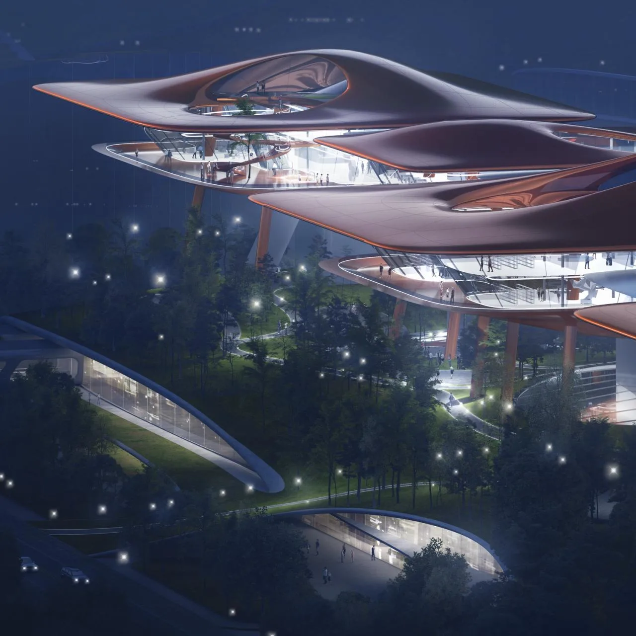 BIM architecture | 'gantry crane' | MAD wins Chongqing Cuntan International Cruise Center competition