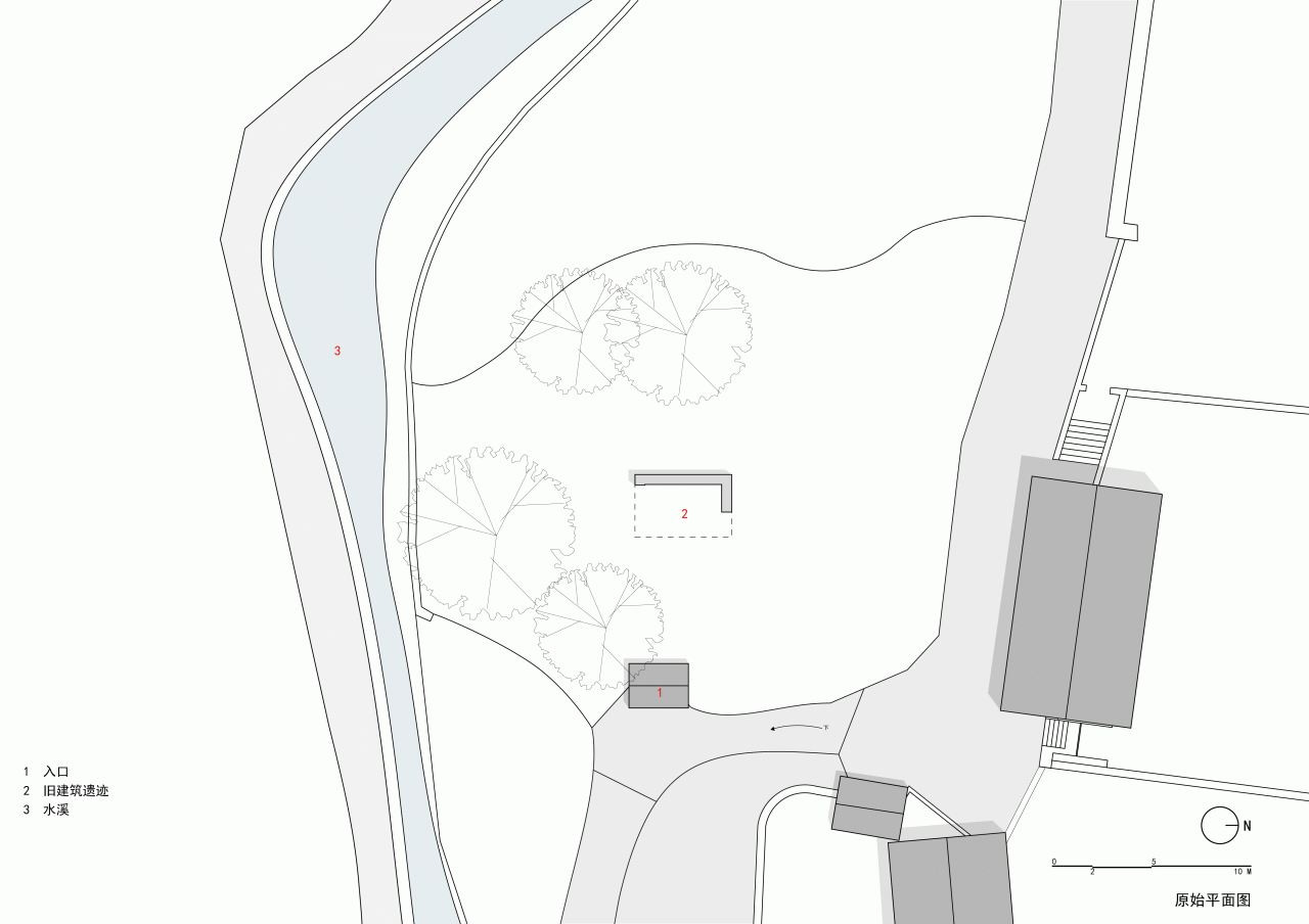 BIM Architecture | Coexistence with Trees and Old Earth Walls - Armory Coffee/Three Culture Architecture