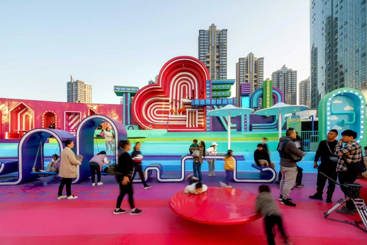 BIM Architecture | Roof Public Space Renovation: Above the Rainbow/Baizhu Architectural Design Consulting (Shanghai) Co., Ltd