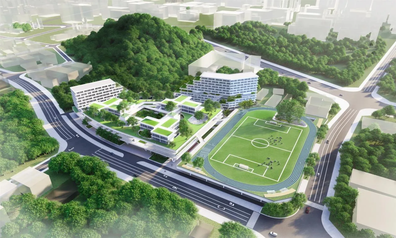 BIM Architecture | Mountain School: Shenzhen No.33 Senior High School (Bid Candidate)/Shanghai Huadu Architectural Planning and Design Co., Ltd