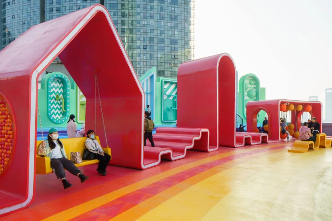 BIM Architecture | Roof Public Space Renovation: Above the Rainbow/Baizhu Architectural Design Consulting (Shanghai) Co., Ltd