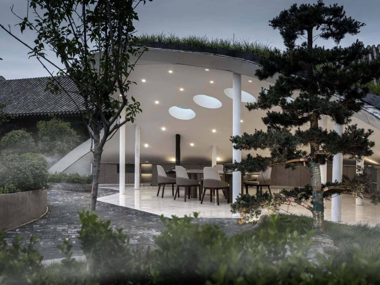 BIM Architecture | Upgrade and Renovation of Traditional Chinese Four courtyard Humanistic Office Complex/Beijing Zhongde Architecture Design