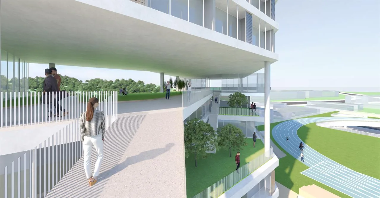 BIM Architecture | Mountain School: Shenzhen No.33 Senior High School (Bid Candidate)/Shanghai Huadu Architectural Planning and Design Co., Ltd