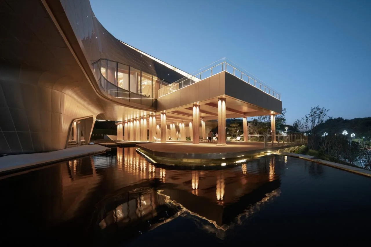 BIM Architecture | Integrated Design of Wooden Construction | Yibin Bai Lan Aesthetics Museum: How does architecture grow on the ground?
