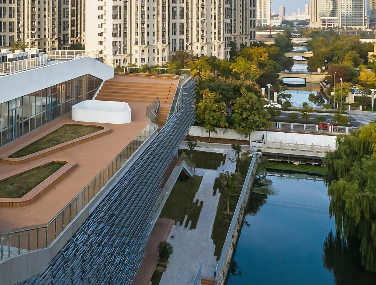 BIM Architecture | Bridge Teaching Building - Yancheng Foreign Language School Innovation Center/General Architecture