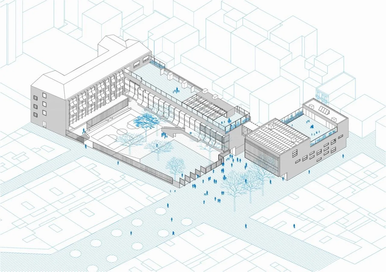 BIM Architecture | Primary School Expansion: Mar Bella School/SUMO arquitectes