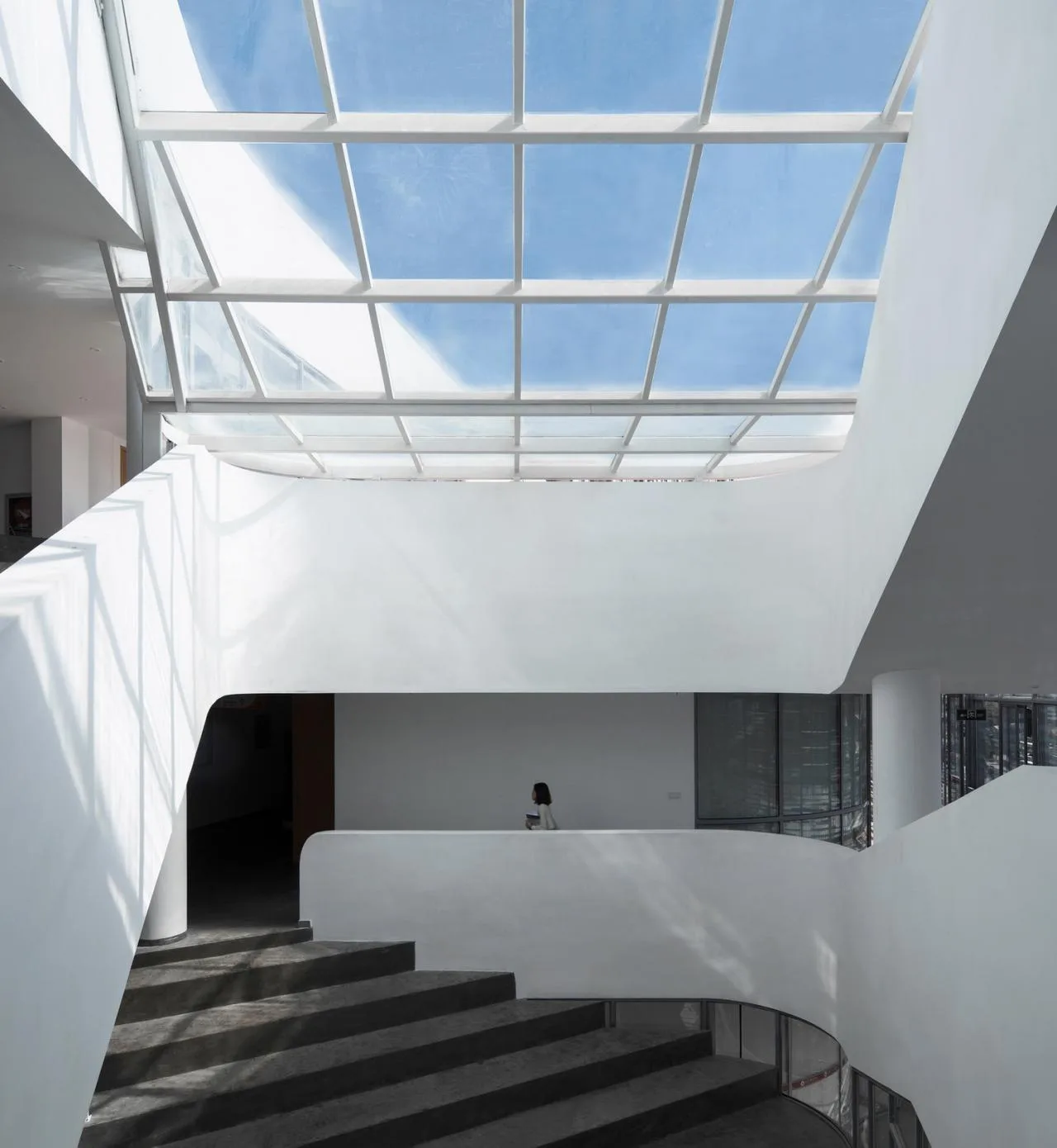 BIM Architecture | Bridge Teaching Building - Yancheng Foreign Language School Innovation Center/General Architecture
