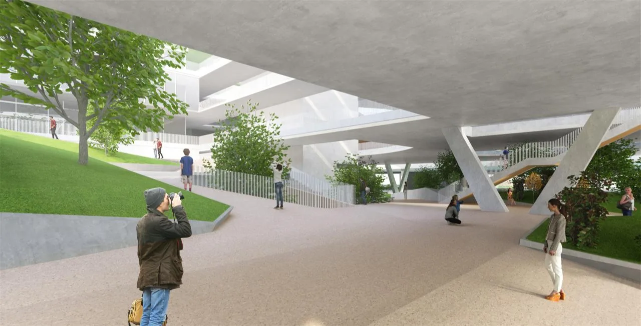 BIM Architecture | Mountain School: Shenzhen No.33 Senior High School (Bid Candidate)/Shanghai Huadu Architectural Planning and Design Co., Ltd