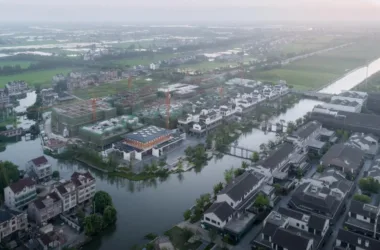 BIM Architecture: Market Art Museum with Stacked Building Design in Xitang East District by Landscape Architecture Firm-BIM WORLD