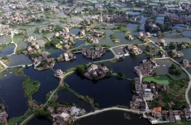 BIM Architecture: Gulao Water Town Cultural Ecotourism Resort Guest Center by Shenzhen Huahui Design-BIM WORLD