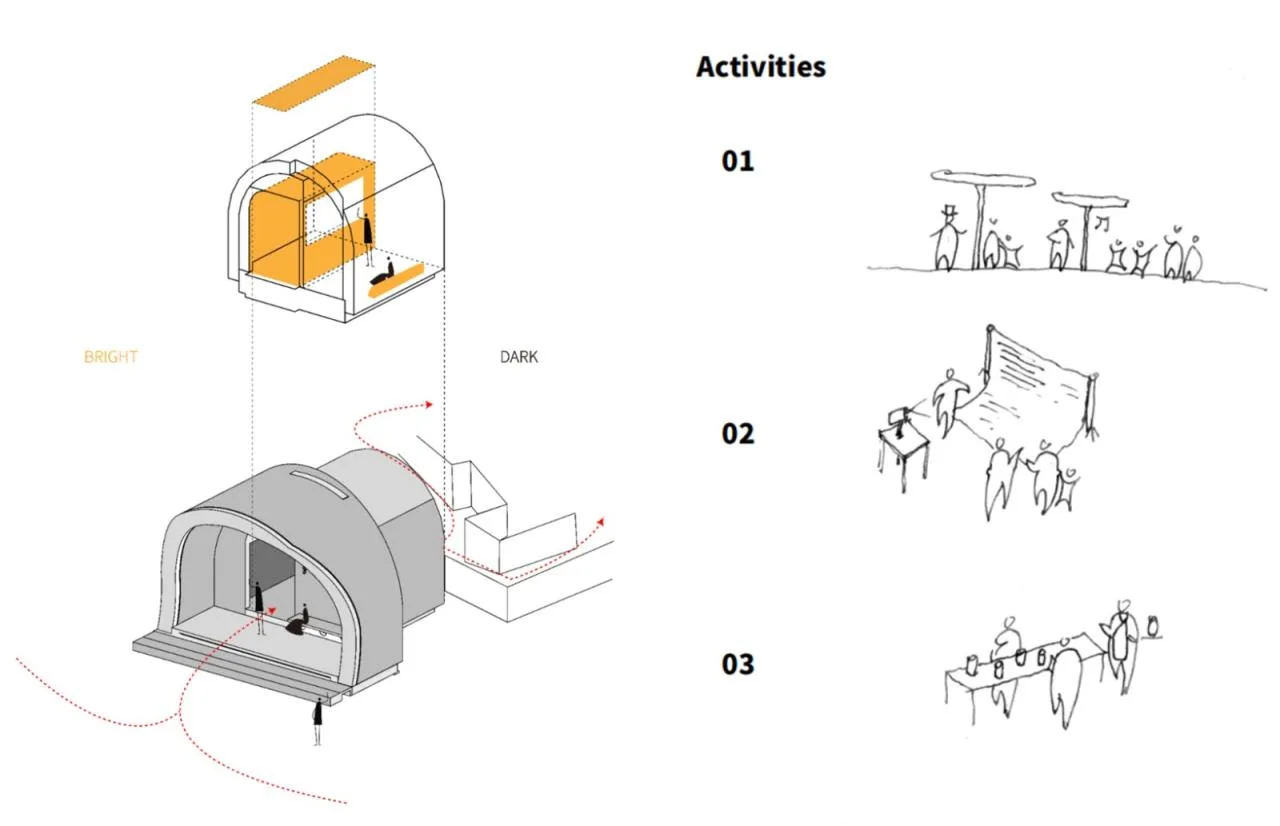 BIM Architecture | Caver - Bar in Airway/itD Studio