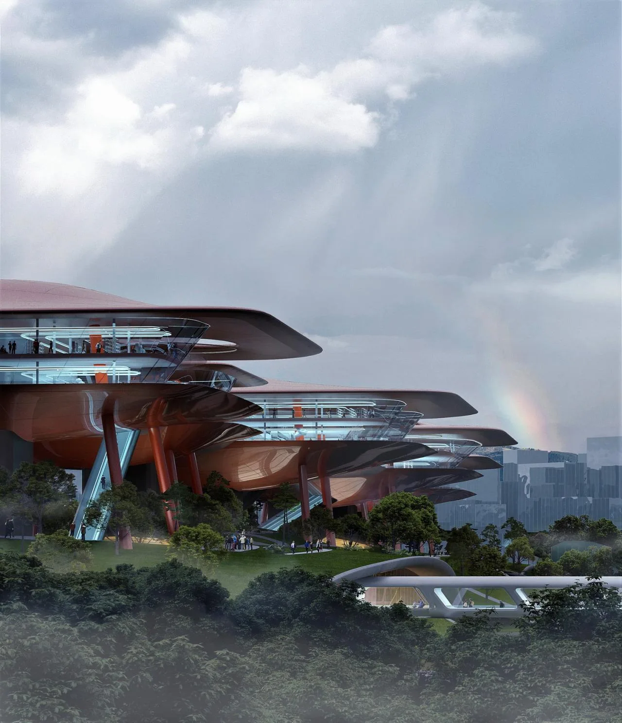 BIM architecture | 'gantry crane' | MAD wins Chongqing Cuntan International Cruise Center competition