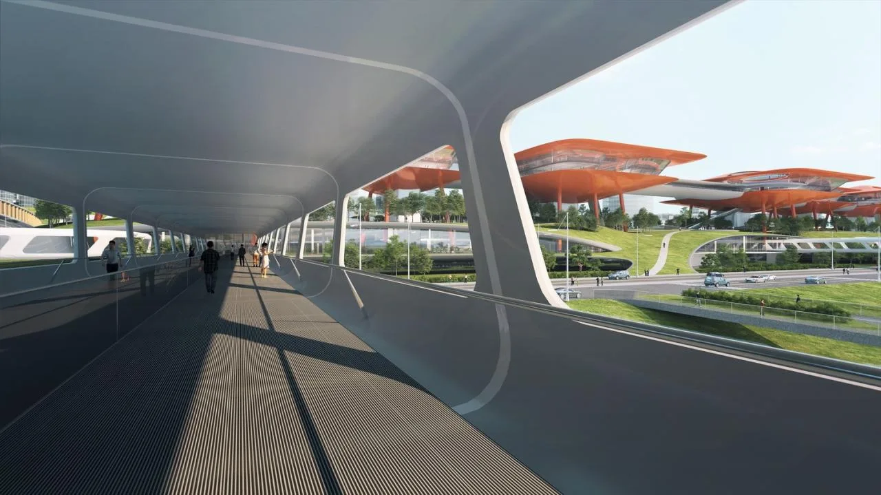BIM architecture | 'gantry crane' | MAD wins Chongqing Cuntan International Cruise Center competition