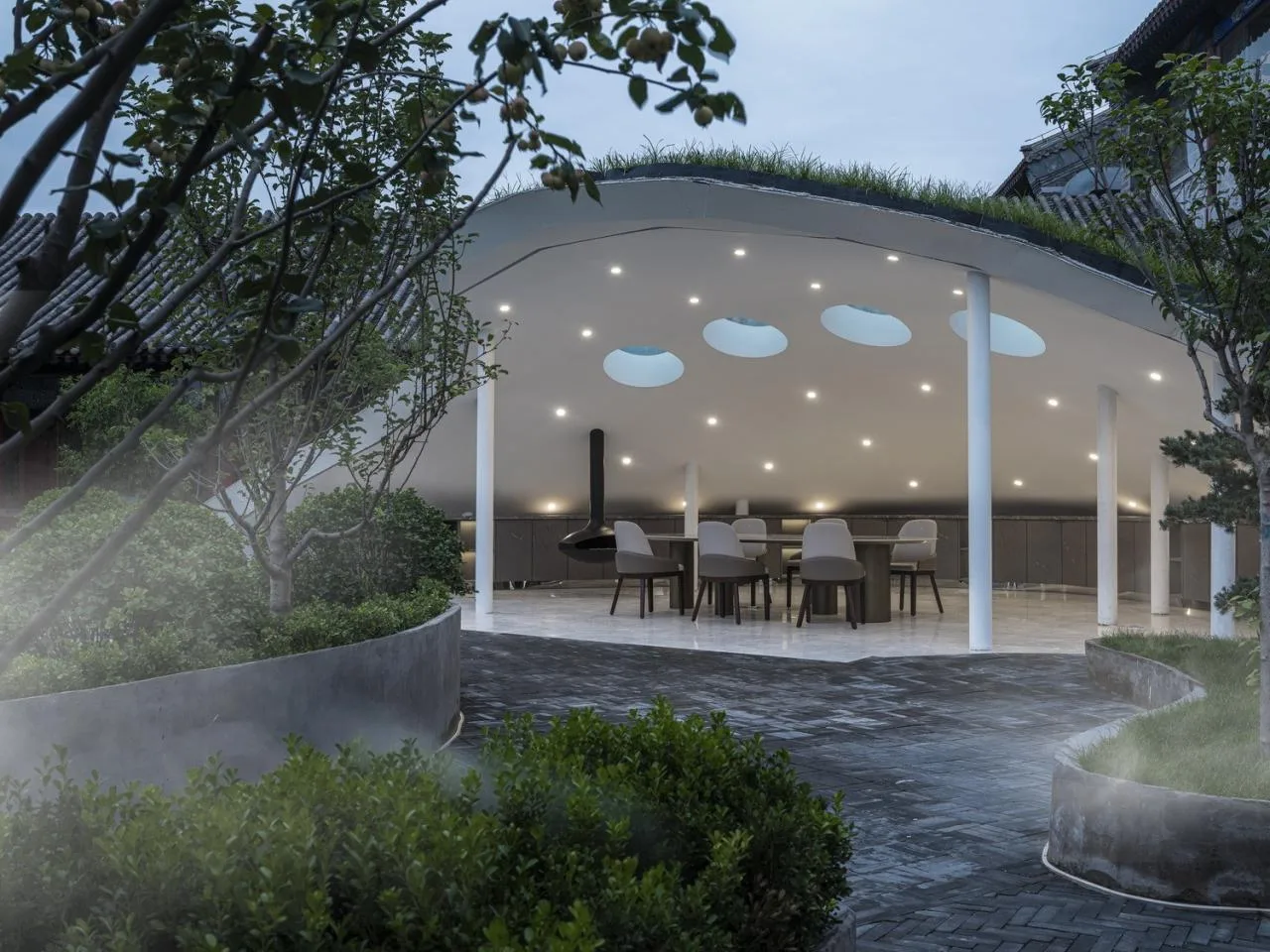 BIM Architecture | Upgrade and Renovation of Traditional Chinese Four courtyard Humanistic Office Complex/Beijing Zhongde Architecture Design