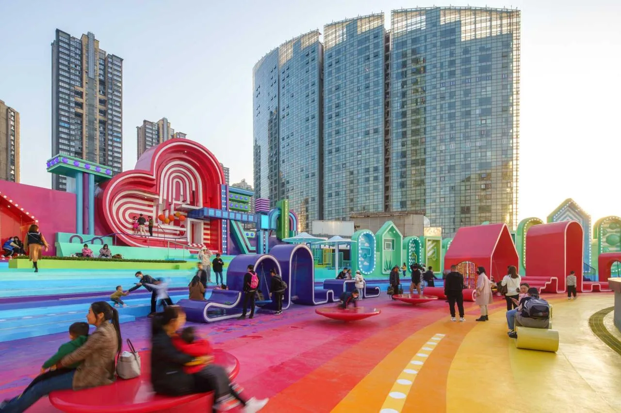 BIM Architecture | Roof Public Space Renovation: Above the Rainbow/Baizhu Architectural Design Consulting (Shanghai) Co., Ltd