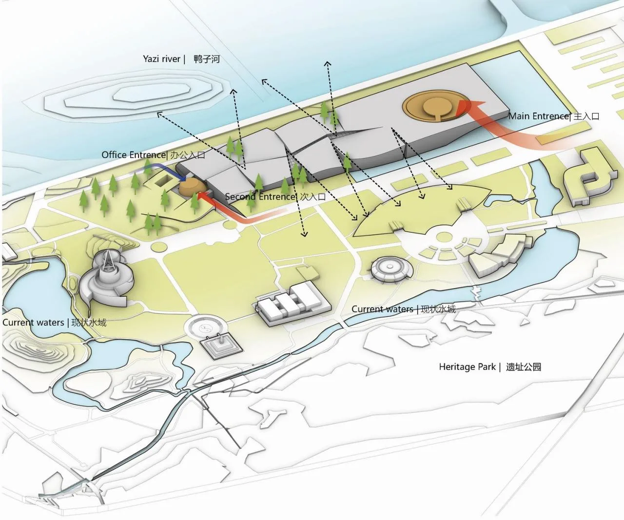 BIM Architecture | Gu Shu Yu Zhang: Scheme Design for the New Building of Sanxingdui Museum/Beijing Institute of Architectural Design and Research Co., Ltd