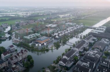 BIM Architecture: Market Art Museum with Stacked Building Design in Xitang East District by Landscape Architecture Firm-BIM WORLD