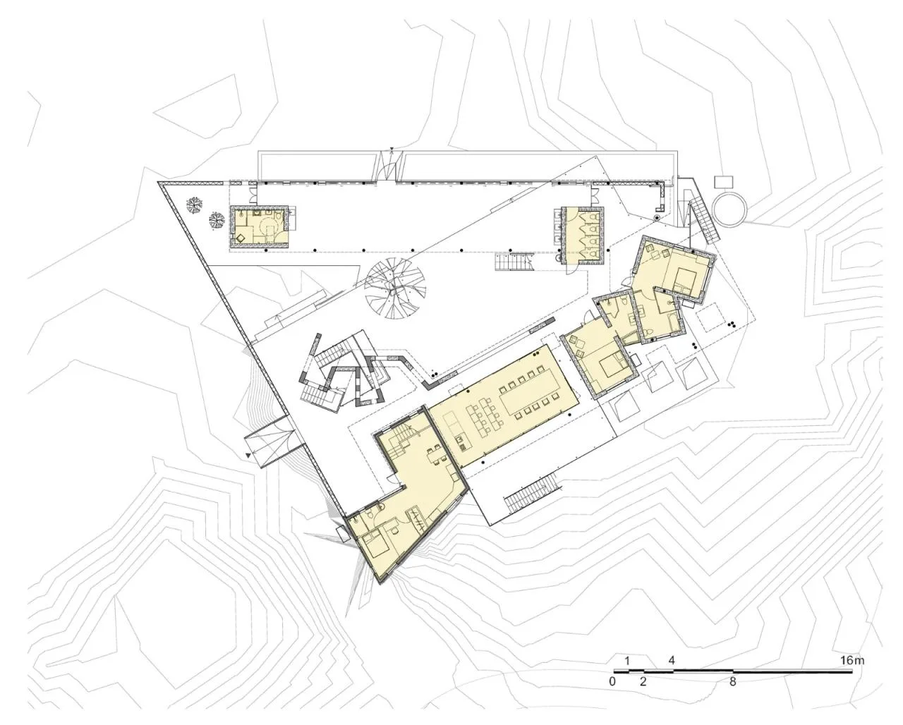 BIM Architecture | Mingting Rural Natural School/Vibrant and Splashing Architecture Studio