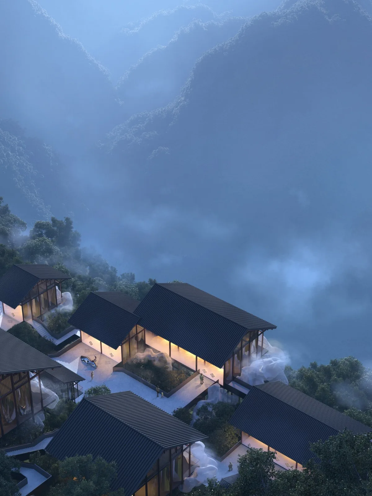 BIM Architecture | Leishan Cloud House: Scheme Design for Xijiang Qianhu Miao Village Cultural Center/Outsiders Architecture