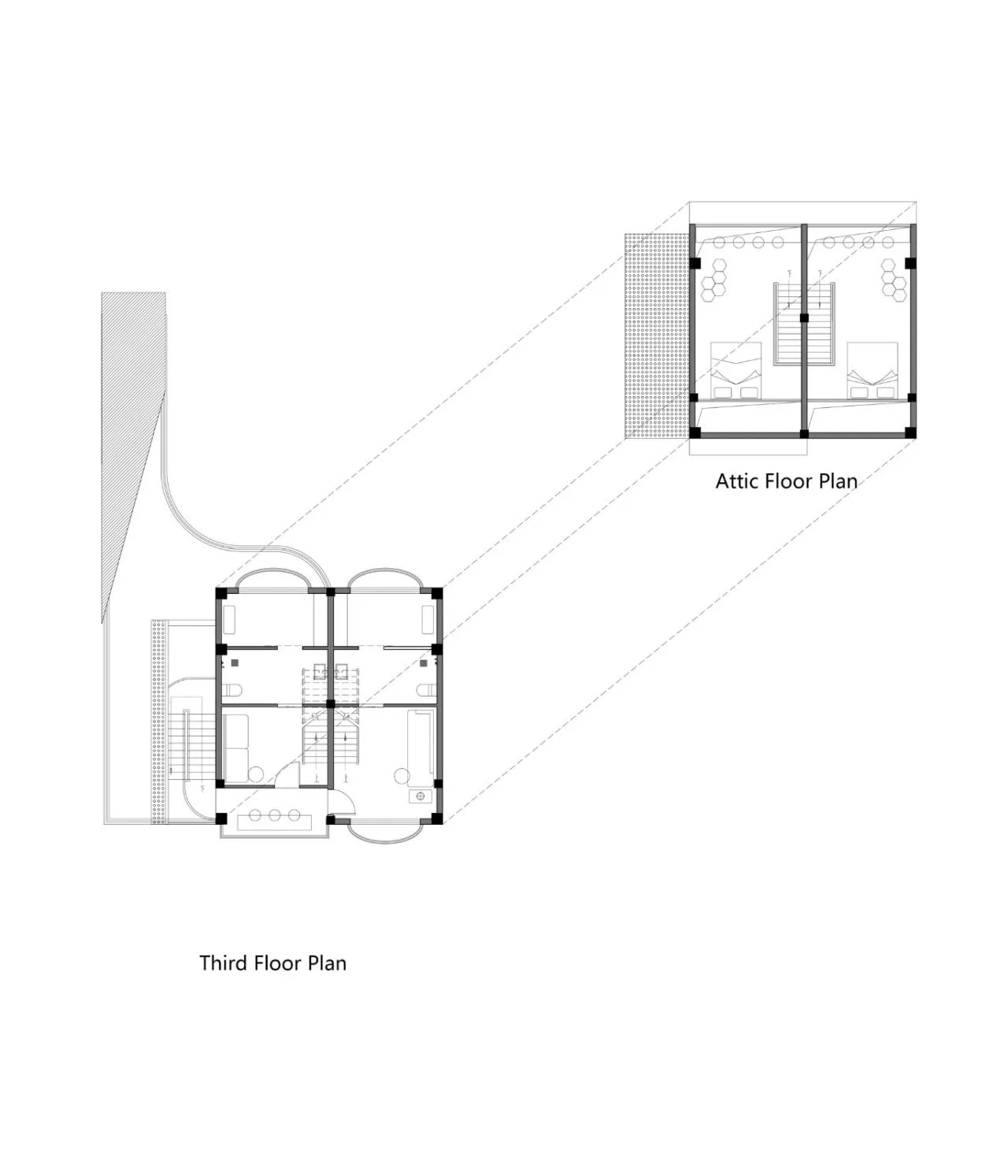 Third Floor Plan of Huahai Homestay Renovation