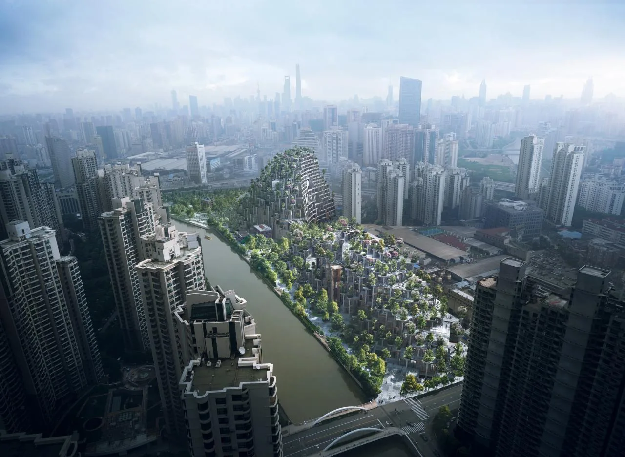 BIM Architecture | Exploring the Structure of Suhe New Landmark: Tian'an Qianshu Phase I Unveils/Aoyana