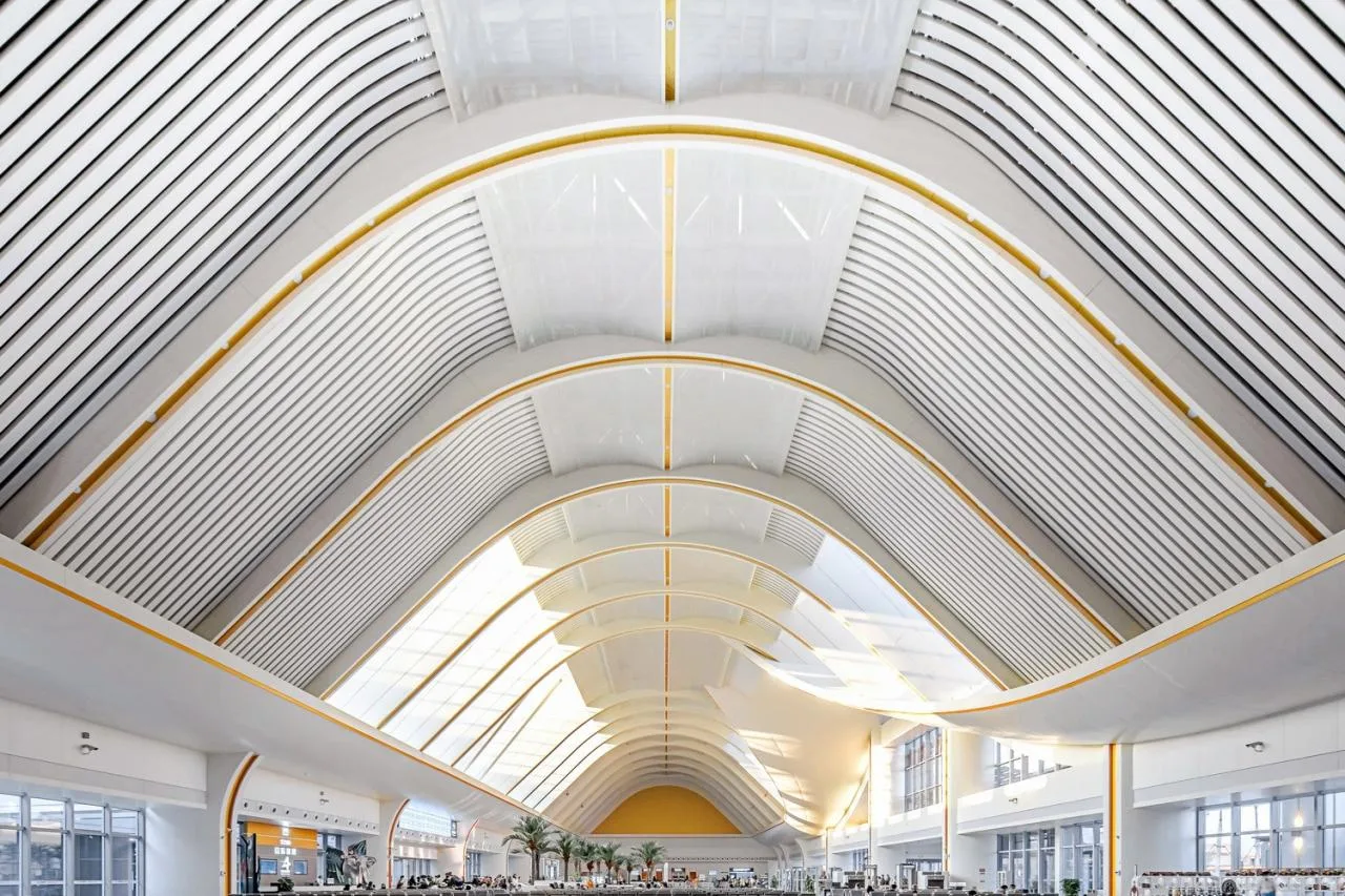 Station hall interior view
