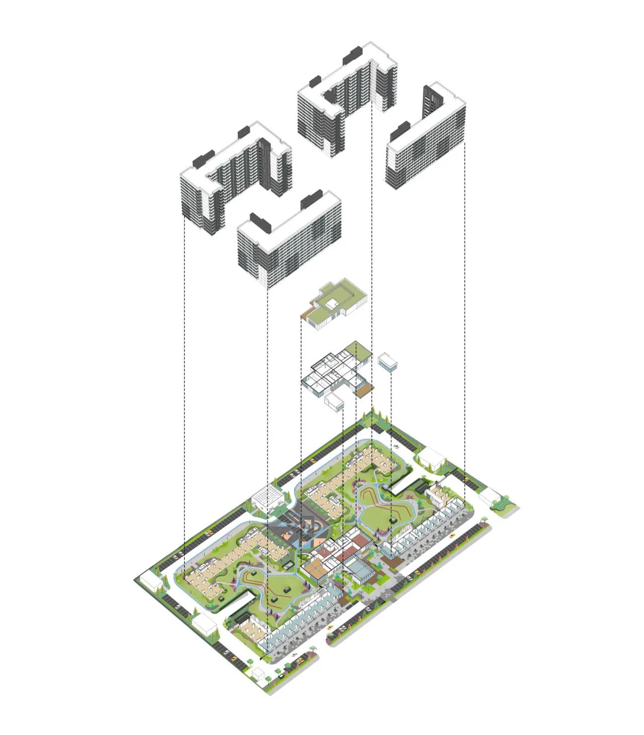 BIM Architecture | 'Living with a Residence' Experimental Site: Youchao International Apartment Community East Economic Development Zone Branch/Shanghai Riqing