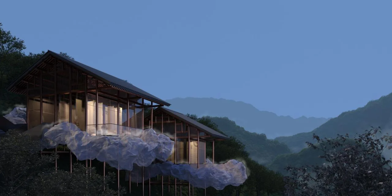 BIM Architecture | Leishan Cloud House: Scheme Design for Xijiang Qianhu Miao Village Cultural Center/Outsiders Architecture