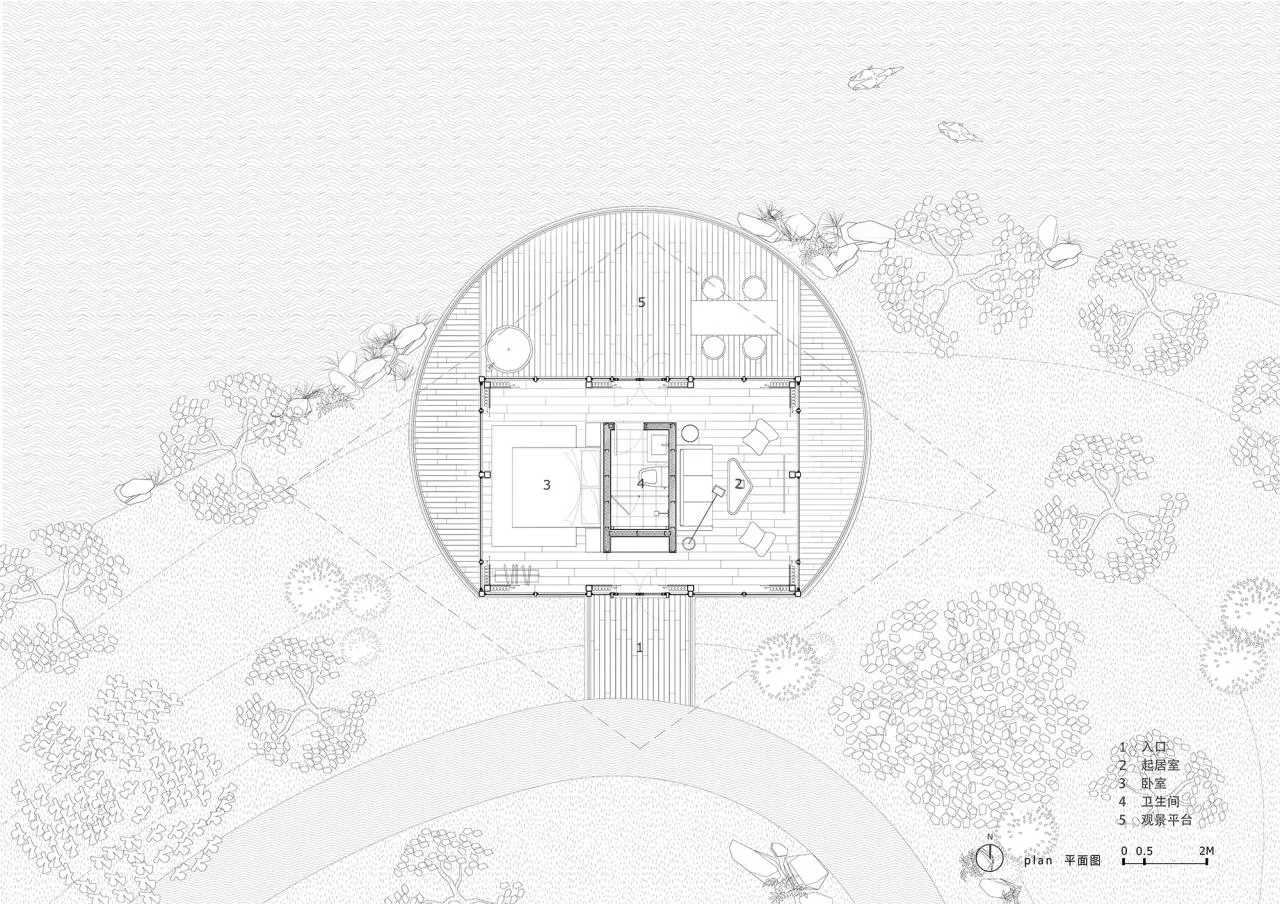 BIM Architecture | Fuyang Yangpi Lake Wetland Ecological Hotel/Jianlin Architecture