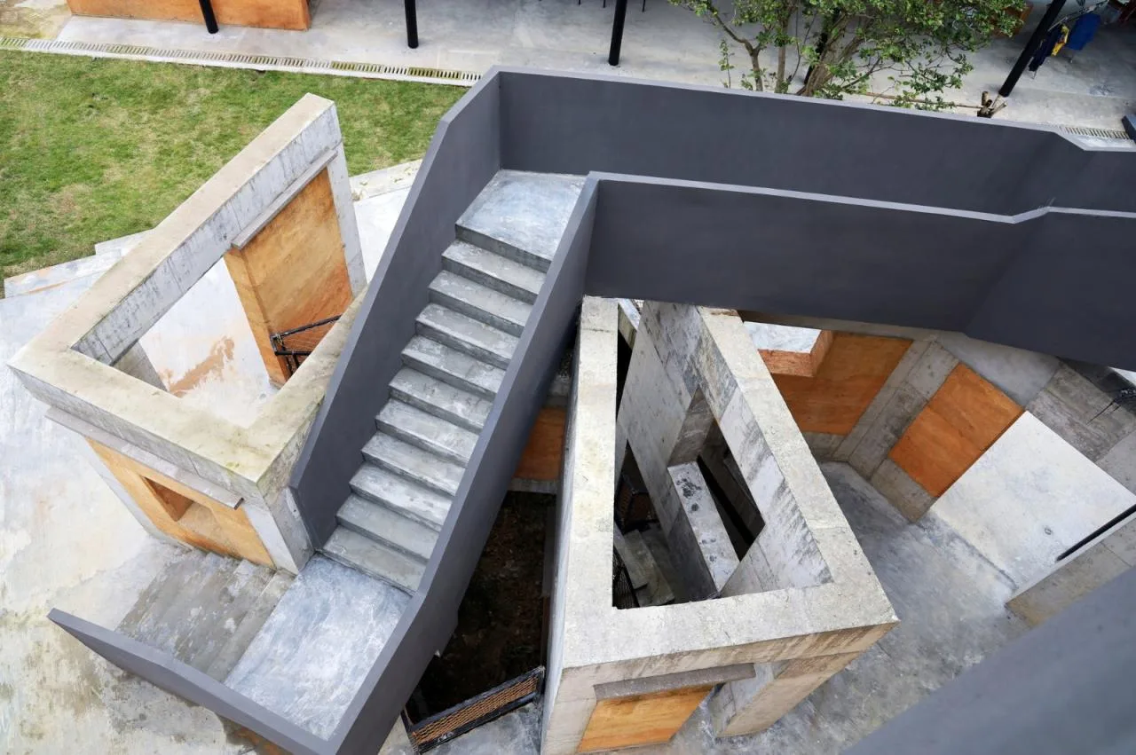 BIM Architecture | Mingting Rural Natural School/Vibrant and Splashing Architecture Studio