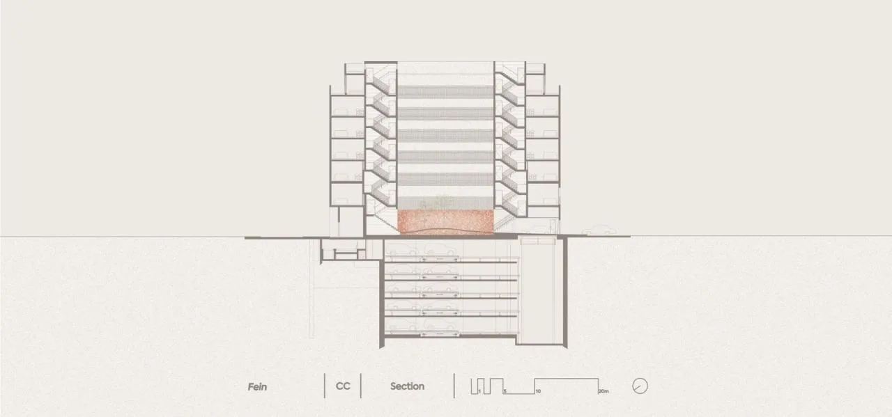 BIM Architecture | Drift like Central Apartment Building/HQ Architects
