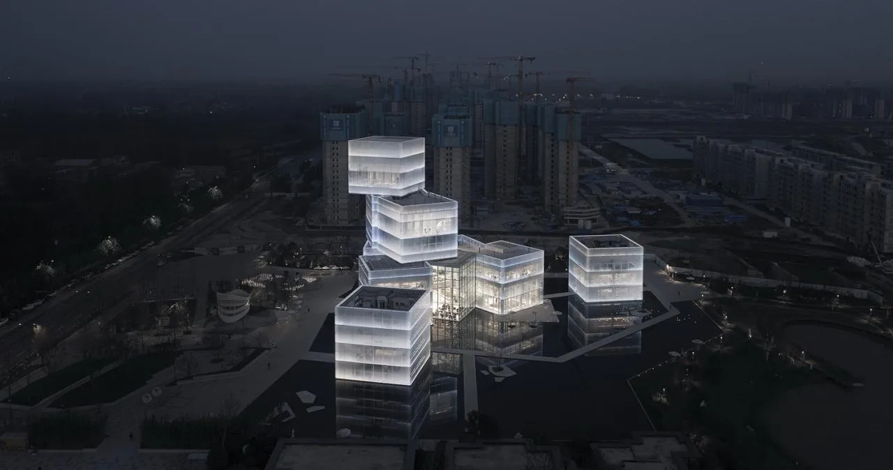 BIM Architecture | Zhongyuan Rongchuang Cultural Tourism City: A Dream Adventure of Magic Light and Shadow and Big Ice Blocks/PROL Light Stone