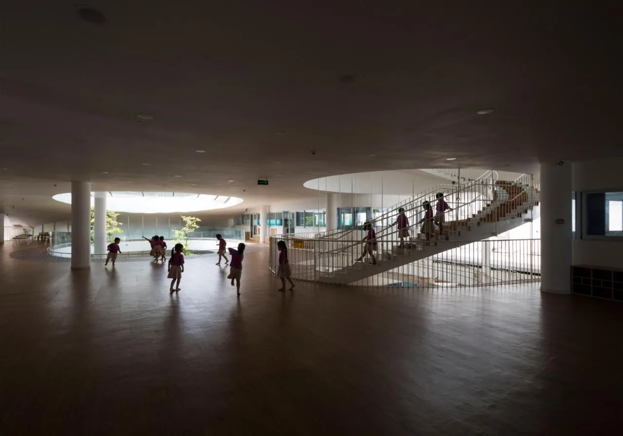 BIM Architecture | Secret Base Under the Mountain Slope: TTC Elite Ben Tre Kindergarten/KIENTRUC O