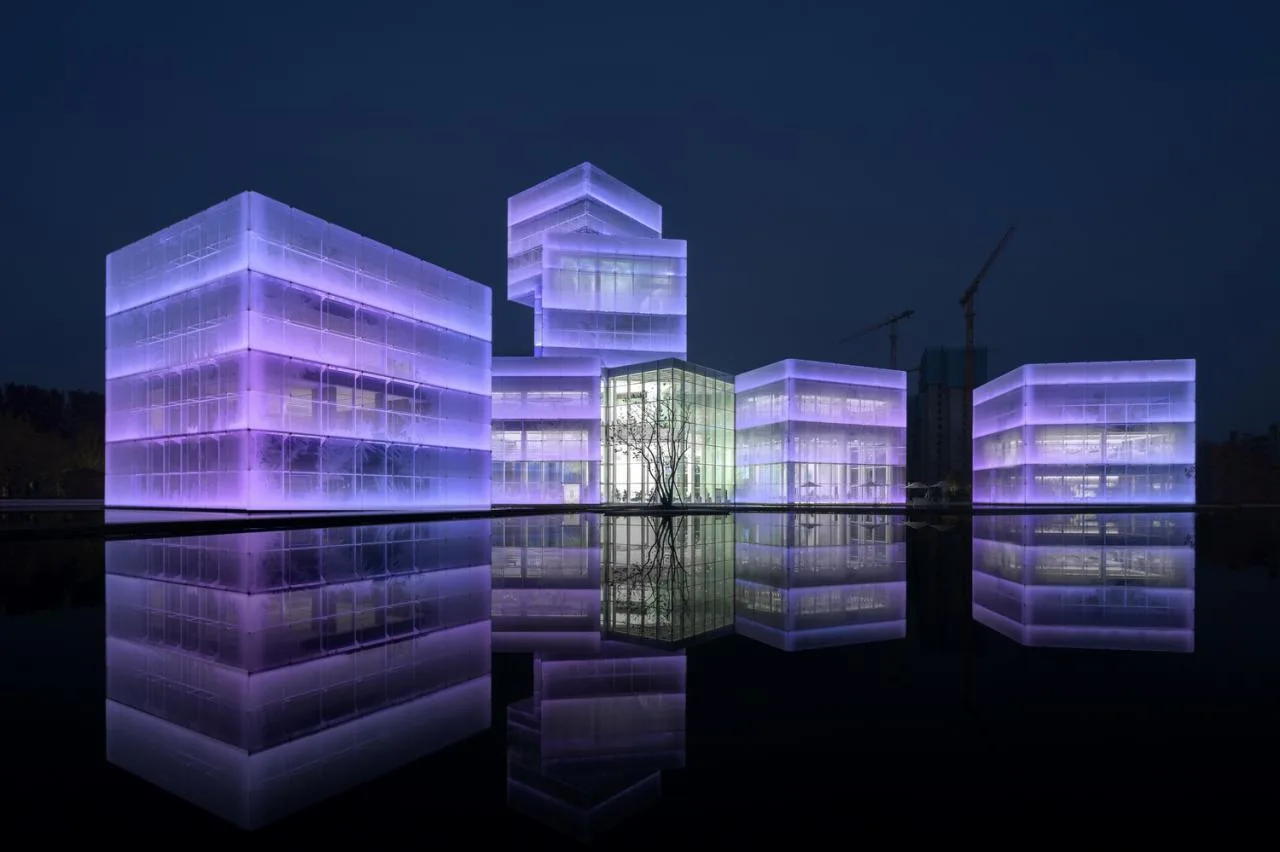 Lighting design captures the dreamy theme color of Frozen