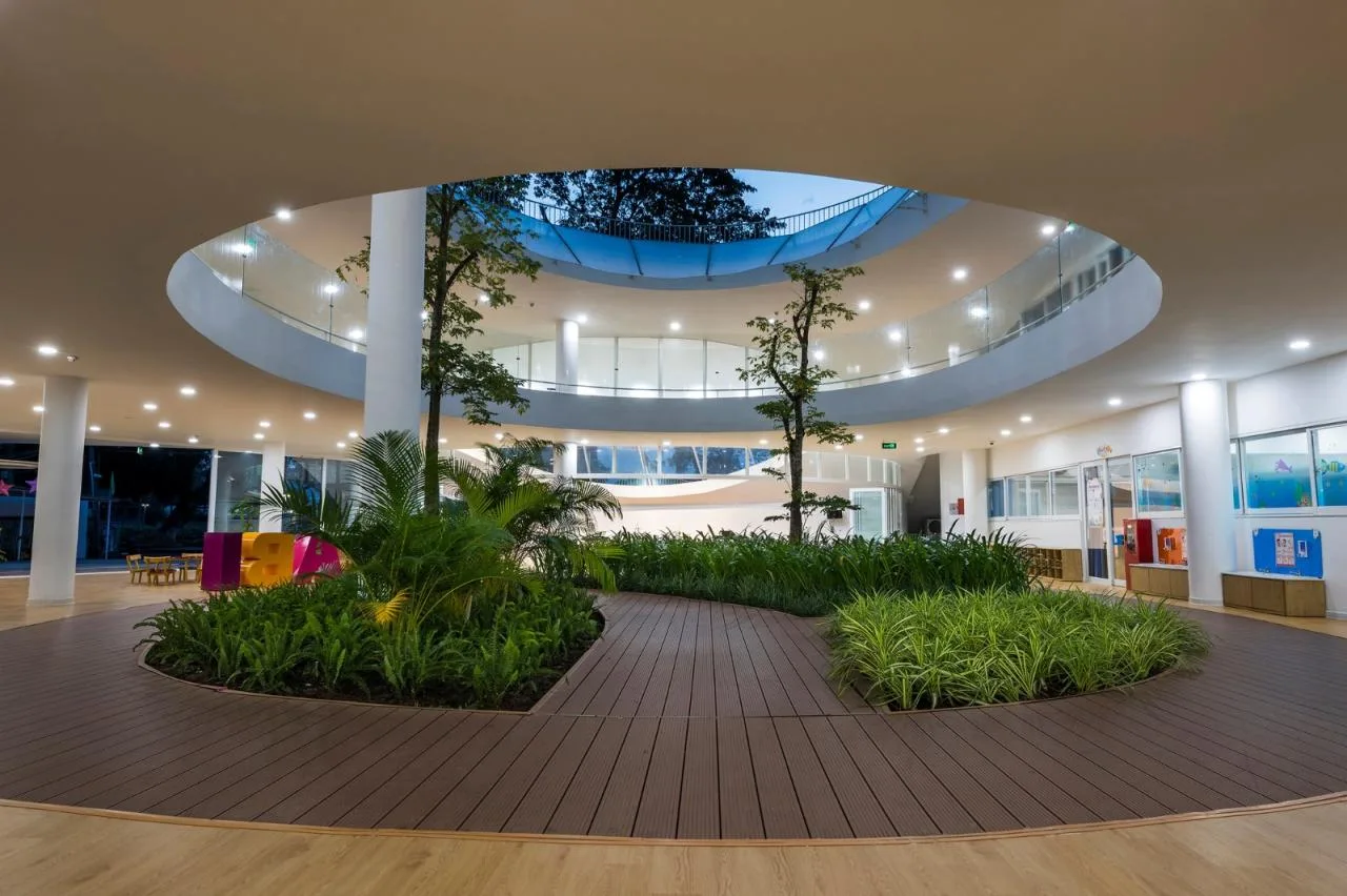 BIM Architecture | Secret Base Under the Mountain Slope: TTC Elite Ben Tre Kindergarten/KIENTRUC O