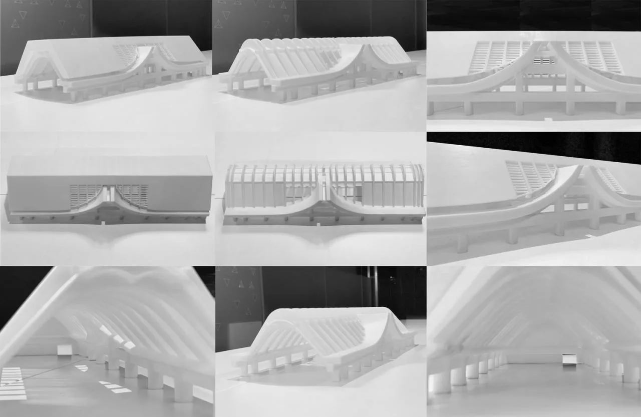 Station hall space deduction model