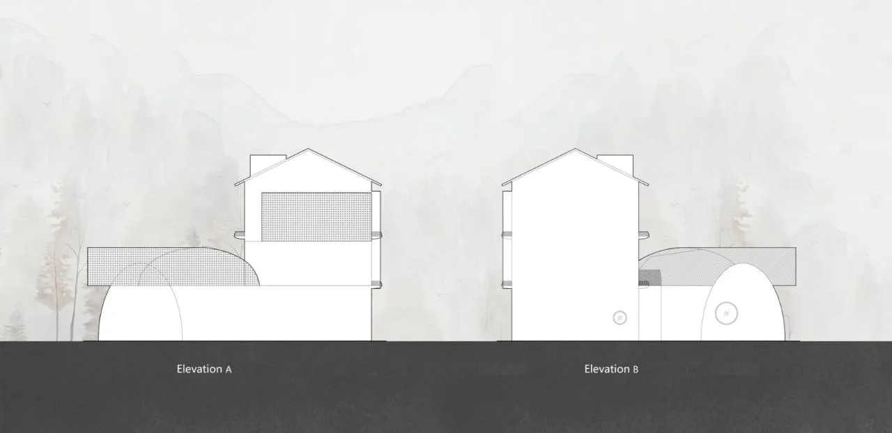 Elevation Drawing of Huahai Homestay Renovation